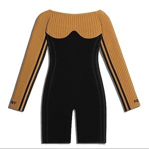 Ivy Park X Adidas long sleeve corset playsuit